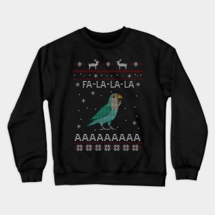 FA LA LA Ugly Christmas Dutch Blue Lovebird Crewneck Sweatshirt